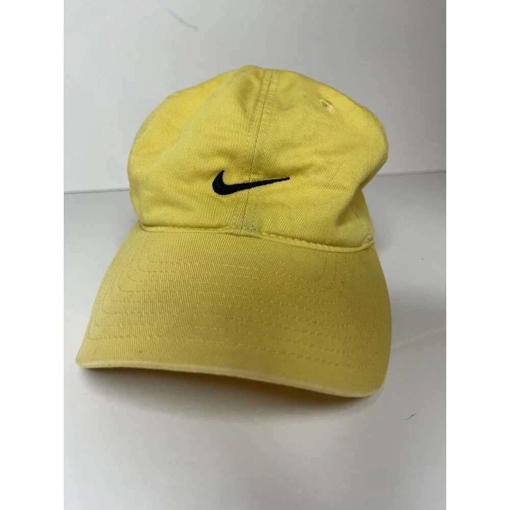 Nike Yellow Women's Small Or Youth XL Cotton Dad Hat Cap Adjustable